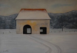 La remise au Salève 33x24 vendu